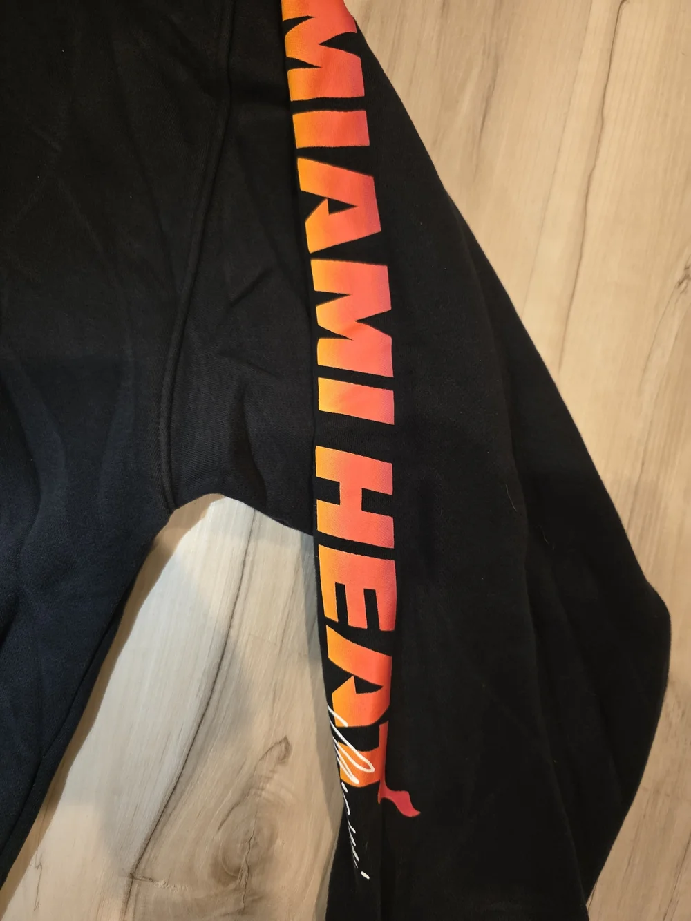 Holister Miami Heat Black Graphic Hoodie - Team Logo